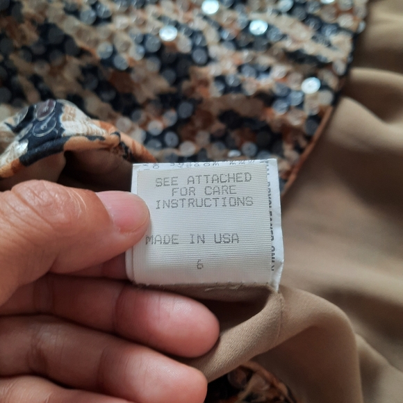 Vintage cheetah print sequence top - Picture 7 of 10